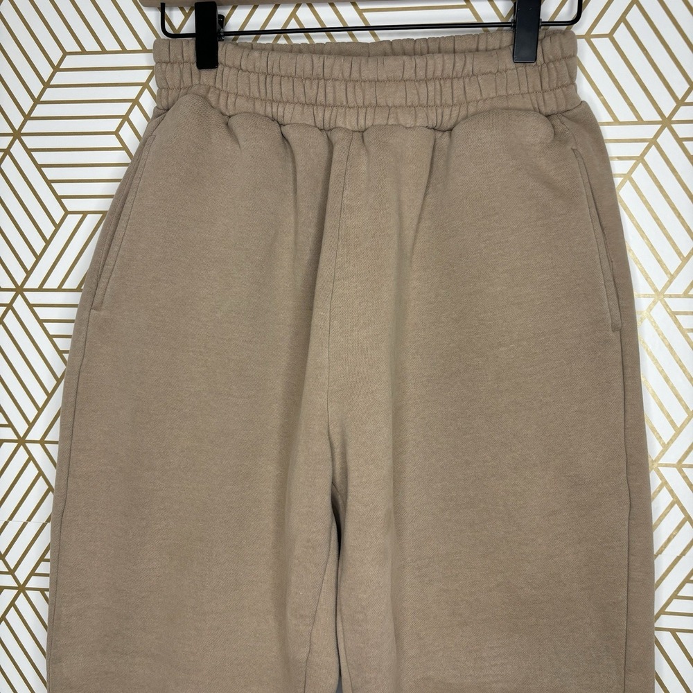 Comfrt Coordinate Jogger Khaki Sweatpants Oversized Pockets Brown Unisex Small - Picture 2 of 9